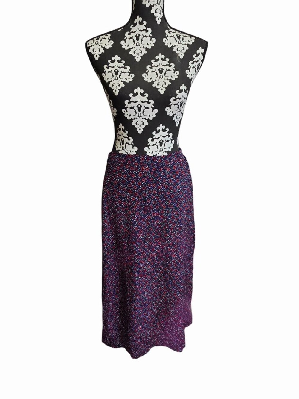 NEW Joules Alissa Wrap Skirt Size 10 Dotty Heart Navy & Red Valentines Day